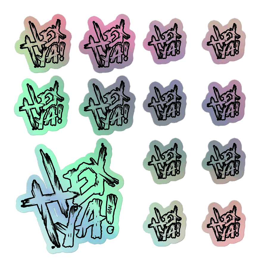 HexYa! Holographic Sticker Sheet product image (1)