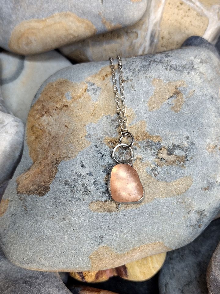 Sea glass necklace product image (2)