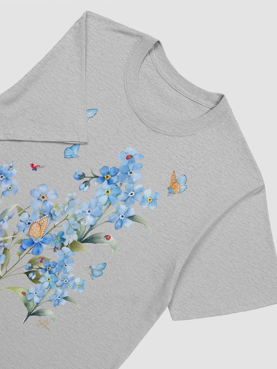 Forget-Me-Not Whispers Unisex Tee | Soft, Relaxed Fit T-Shirt product image (3)