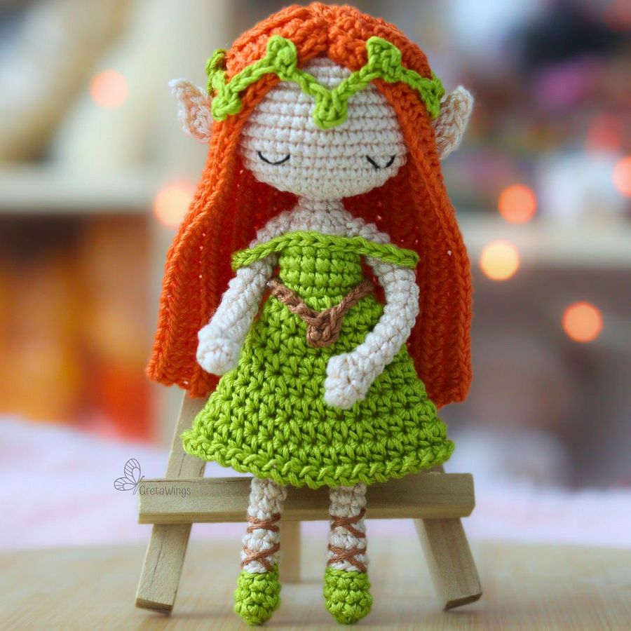 Amigurumi Pattern: Forest Magic Elf Elyndra & Lunithiel- Crochet Amigurumis Doll Pattern (digital download) product image (4)