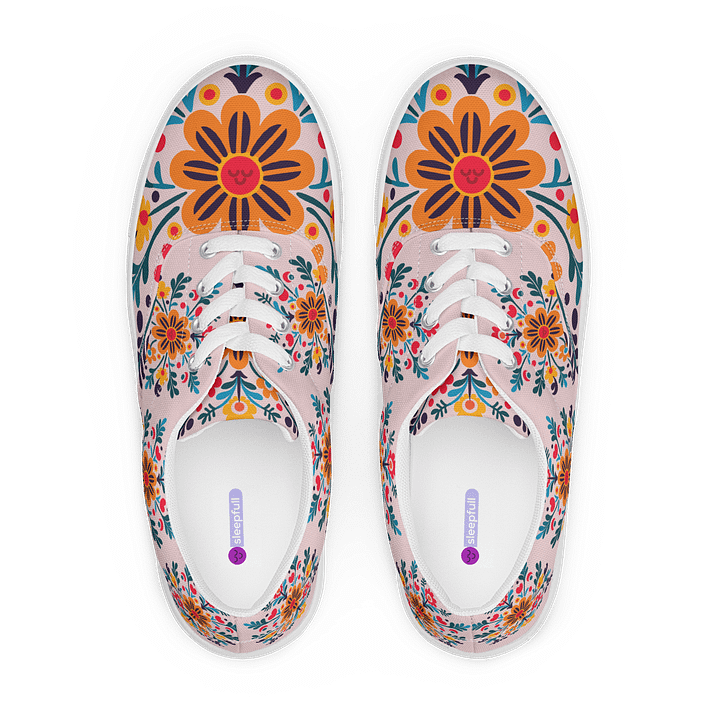 Quiet Mind Lace-Up Canvas Shoes product image (1)