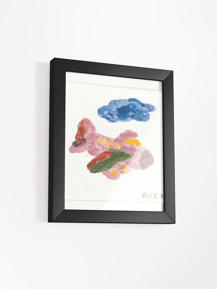 Kid Airplane (Framed High-Quality Matte Poster) product image (2)