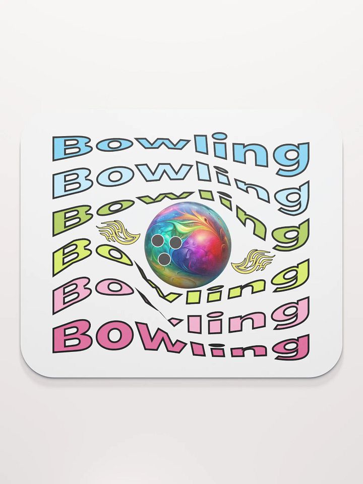 Bowling Swirl Blast Mouse Pad product image (2)