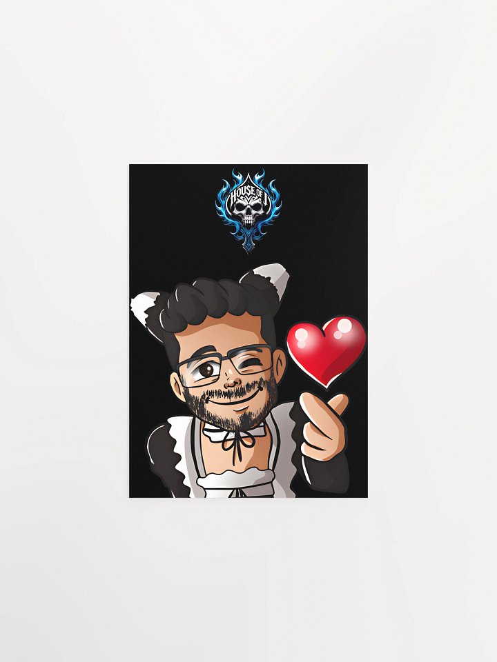 "Maid J " Heart Poster (Dark) product image (1)