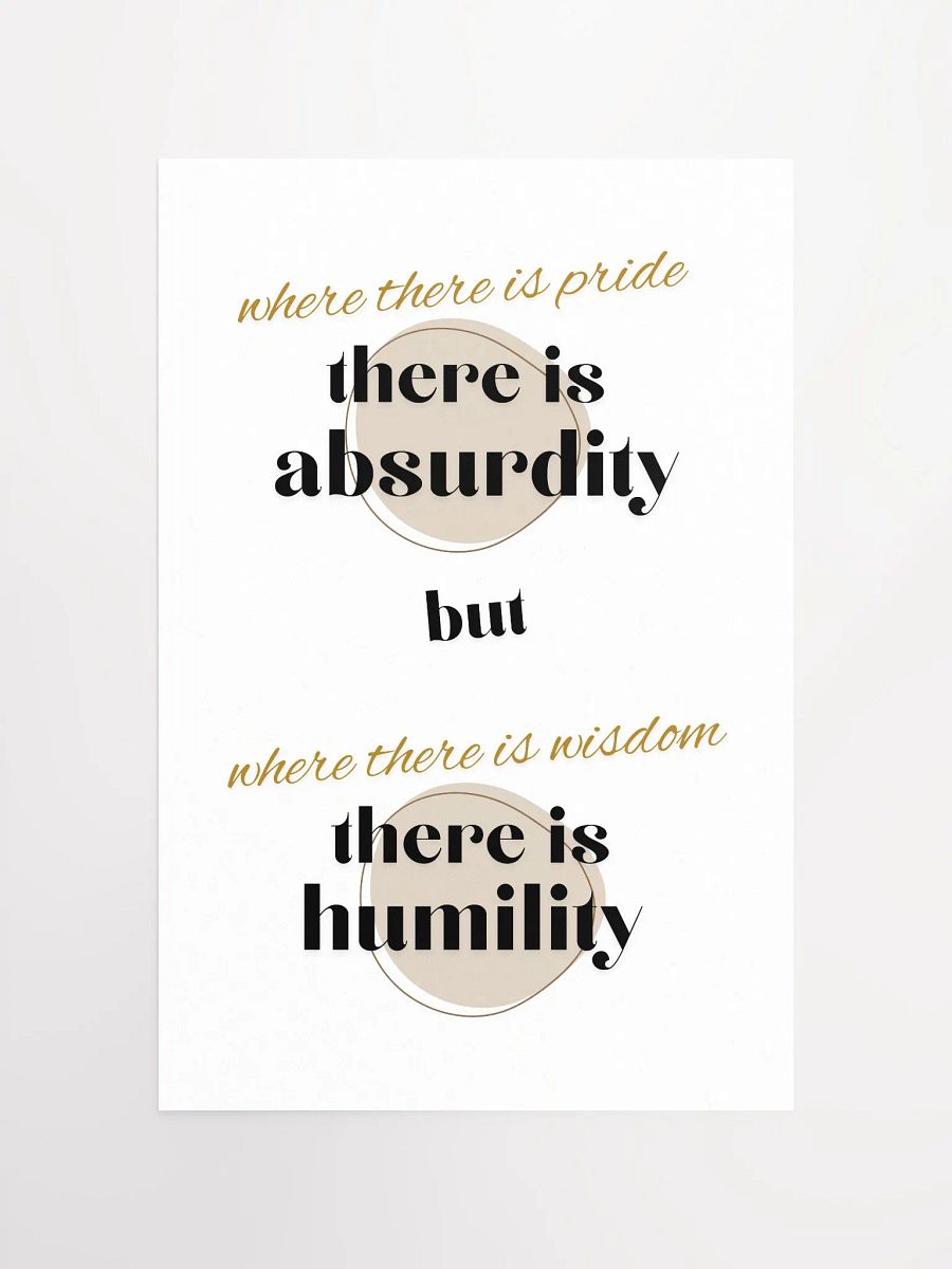 Wisdom & Humility Poster product image (4)