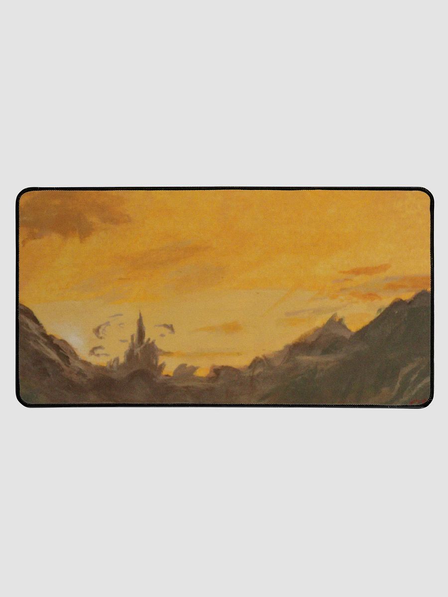 Fiery Sunset Castle - Desk Mat product image (1)