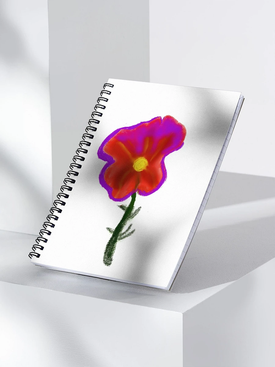 Falling Flower Spiral Notebook with 140 dotted pages product image (3)