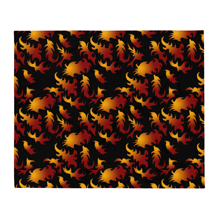 Abstract Flames Pattern Throw Blanket product image (13)