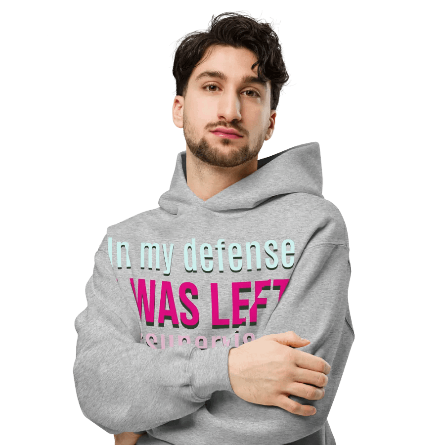 Unsupervised Glitch Oversized Hoodie product image (6)