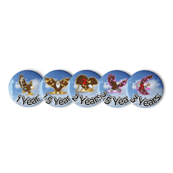 Subscriber Badge Pins (1-3 years) product image (1)