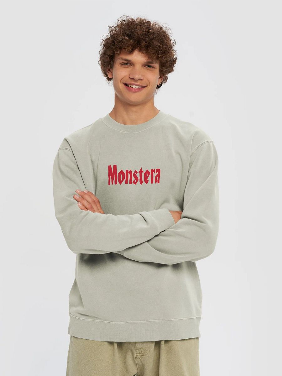 ⚡️ MONSTERA WORLD TOUR ⚡️ unisex midweight pigment dyed sweatshirt product image (3)