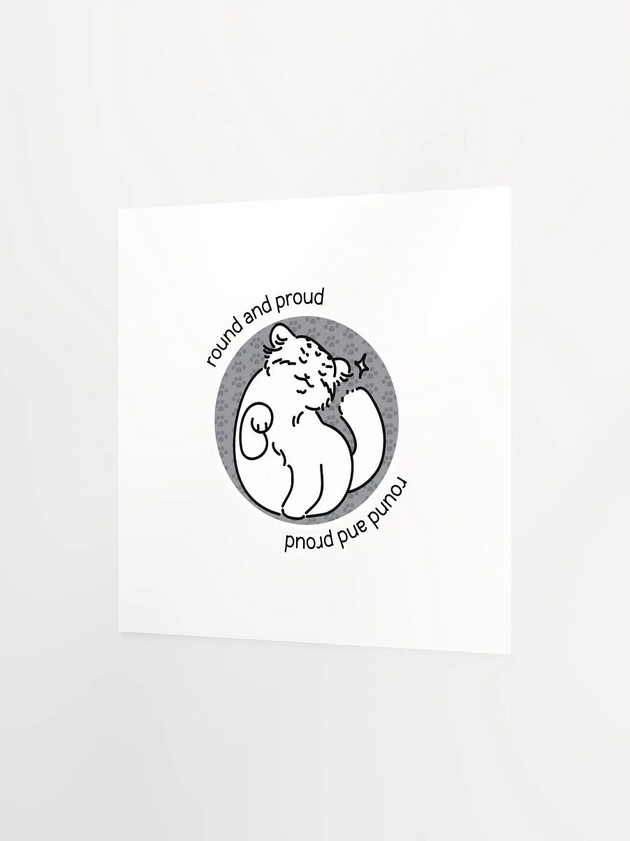 Round and Proud Manul Unlabeled Version - Matte Poster product image (2)