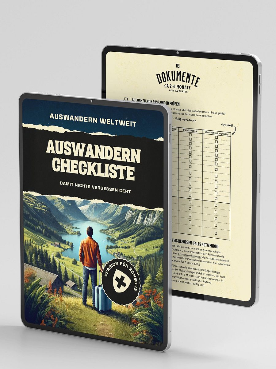 Auswandern aus der Schweiz 🇨🇭 - Die 61-Punkte-Checkliste product image (1)