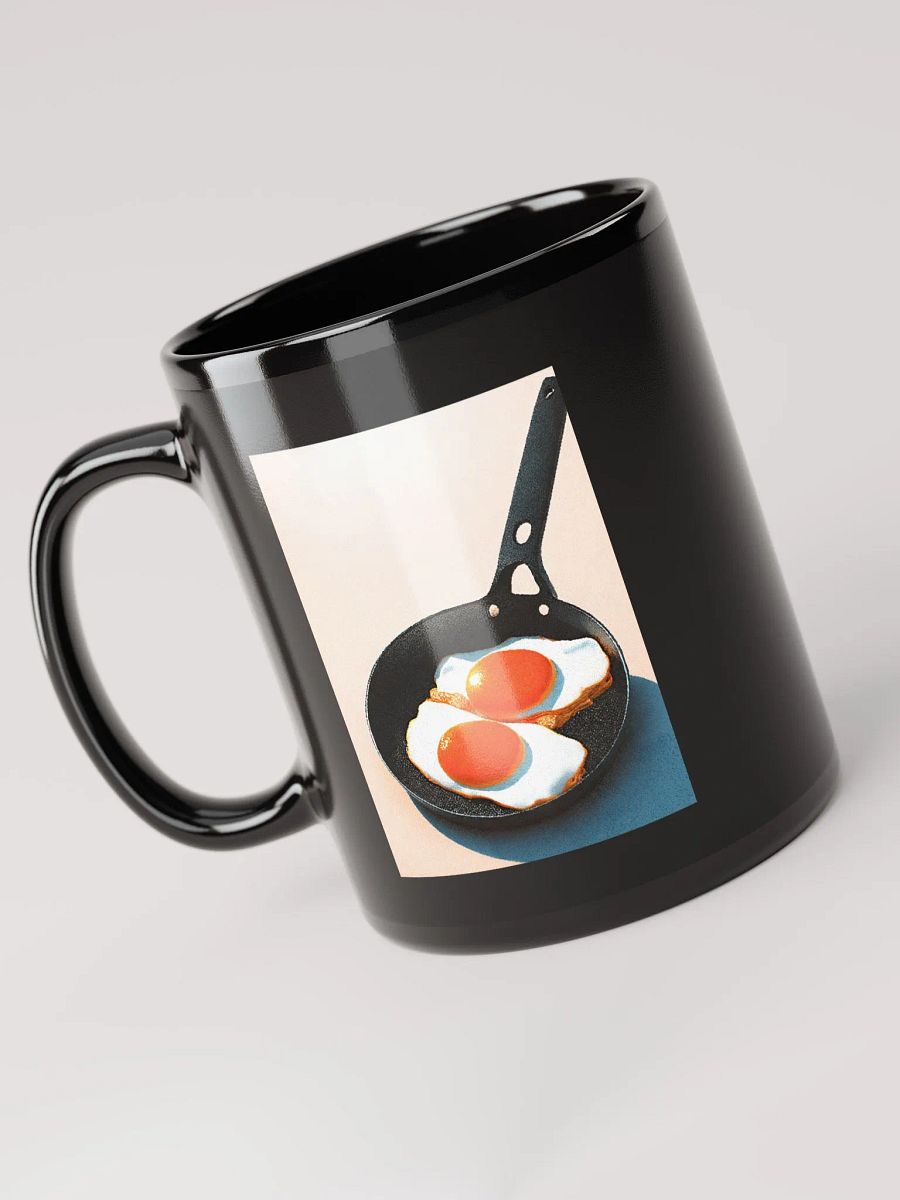 Fried eggs in a pan - illustrated in dotted raster style product image (3)