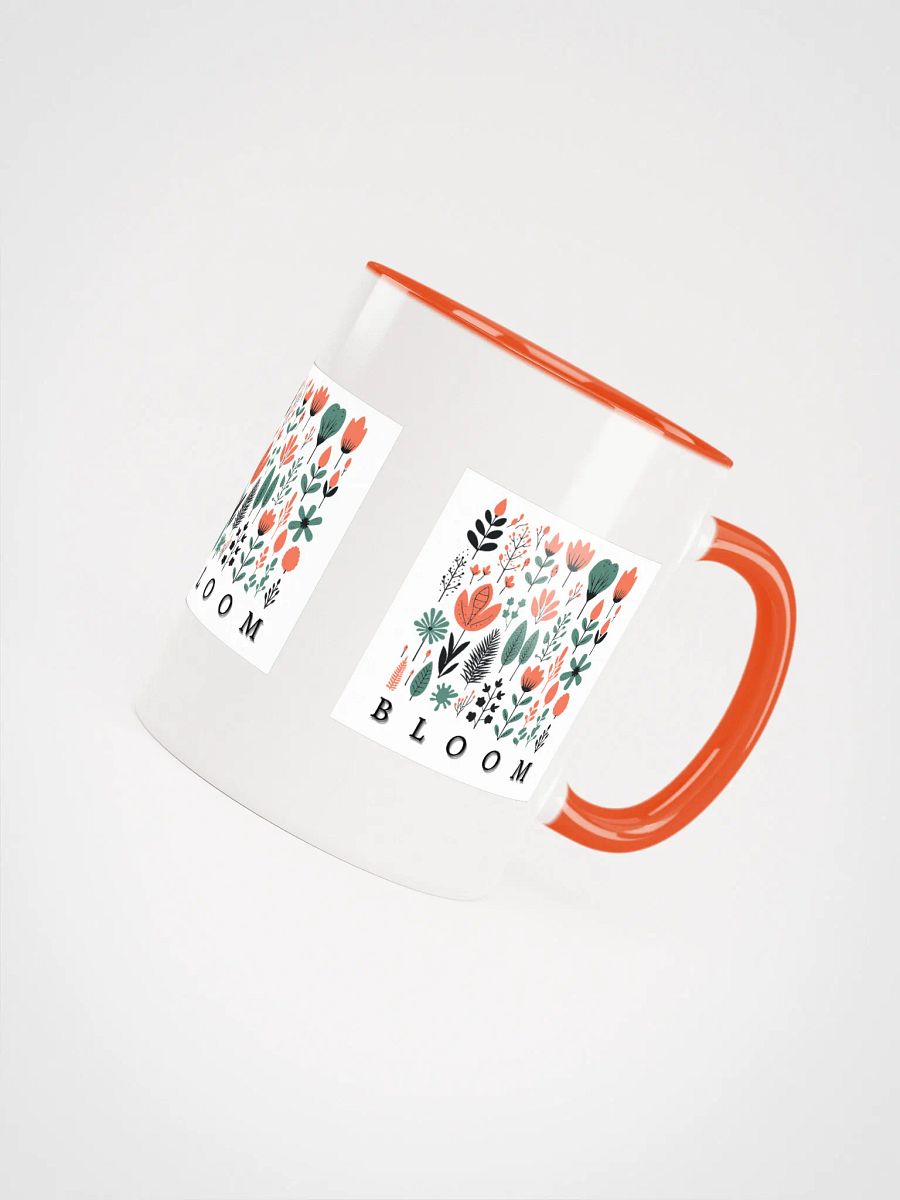BLOOM Floral Ceramic Mug Coral product image (4)