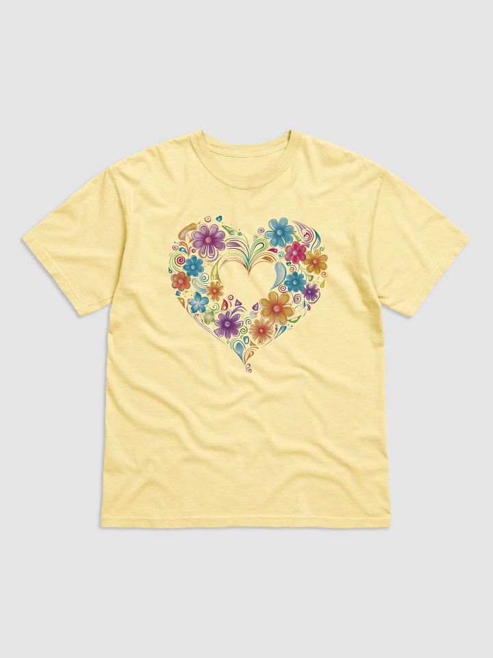 Rainbow Flower Heart T-Shirt product image (5)