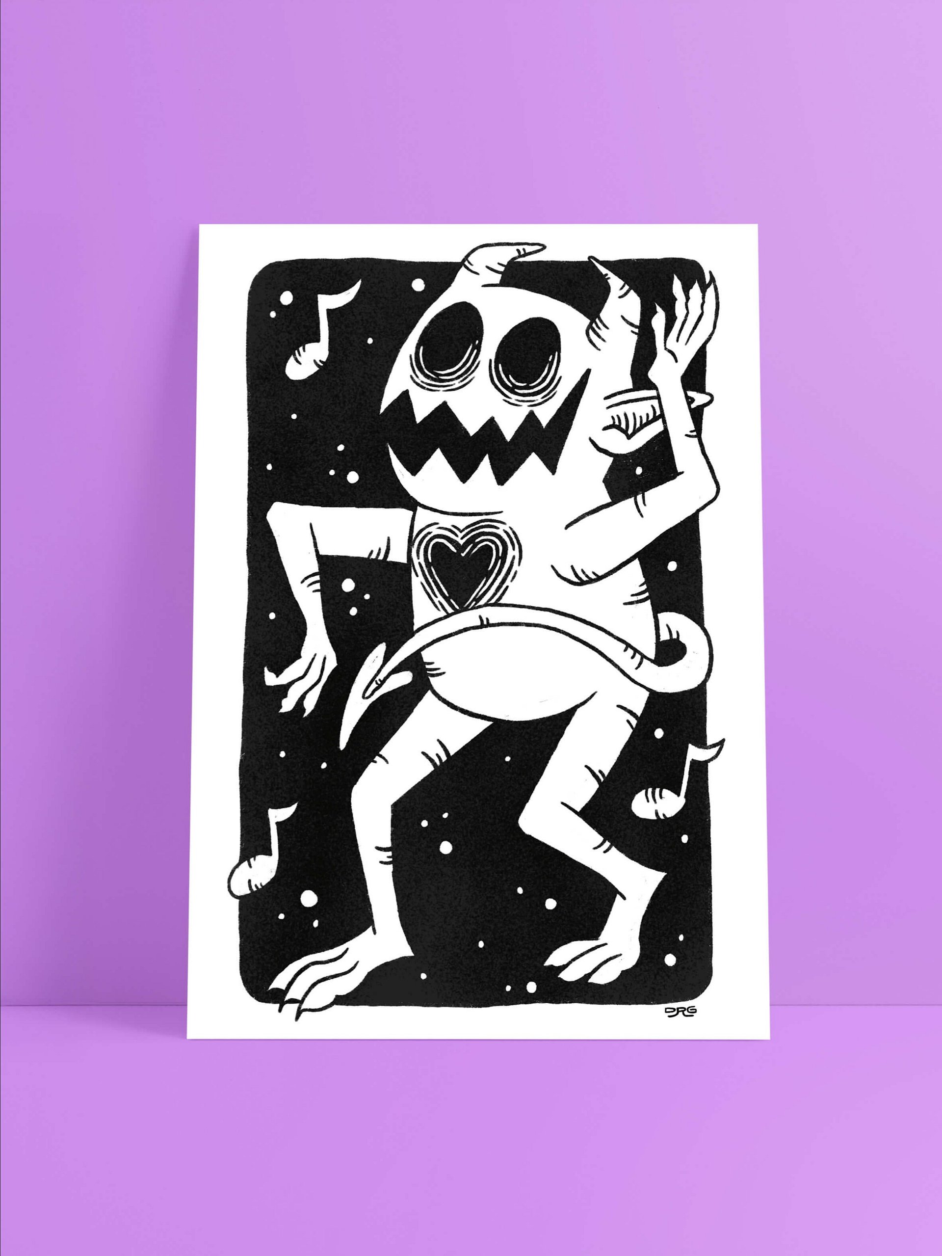 Dancing Demon Print product image (1)