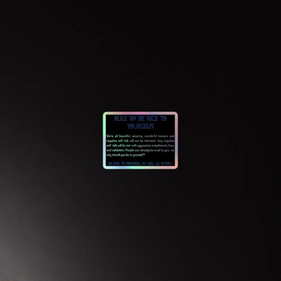 Rule 10 Holo Sticker product image (2)