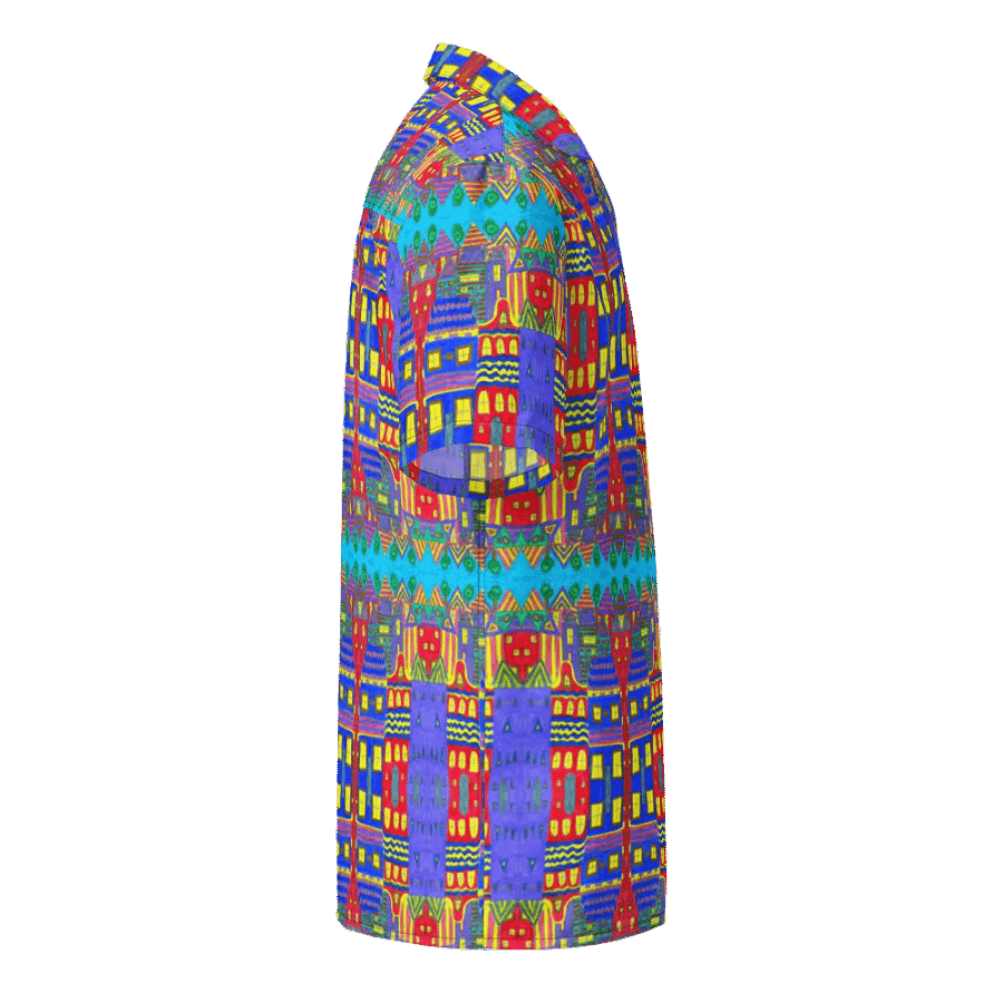 Abstract Playful Houses 2 Unisex Hawaiian Shirt product image (10)
