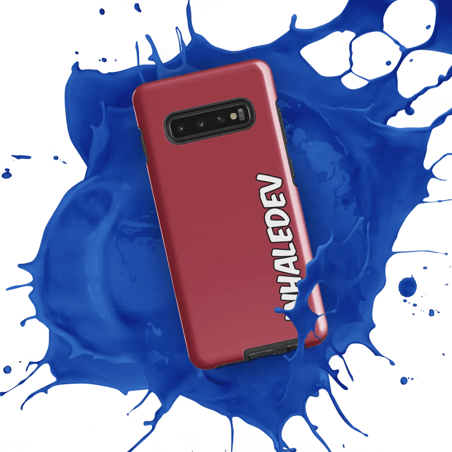 Red InhaleDev Samsung Tough Case product image (7)