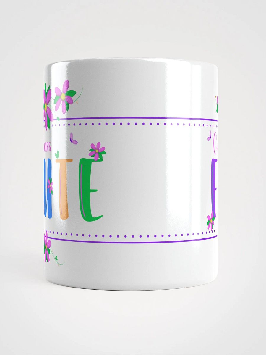Floral Flutes White Glossy Mug - Contrabass product image (5)