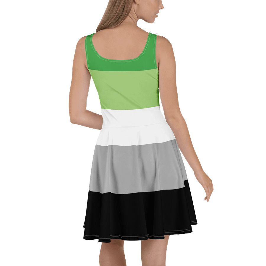 Aromantic Pride Flag Skater Dress product image (4)