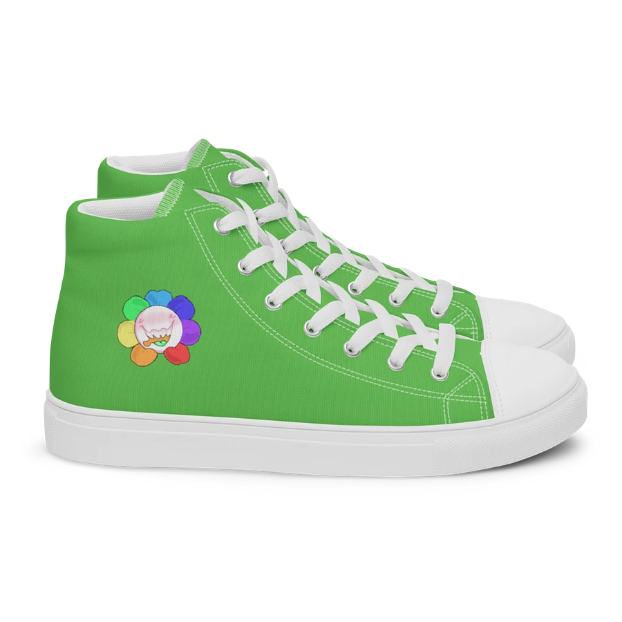 Green and White Flower Sneakers product image (15)