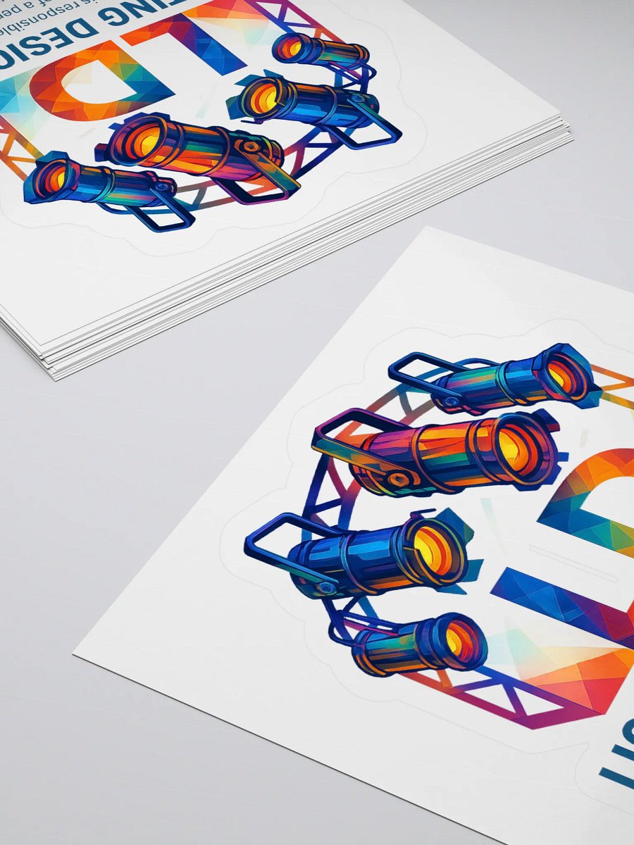 Theatrically Jerry: "LD (Light Designer) Prismatic Series Stickers product image (11)