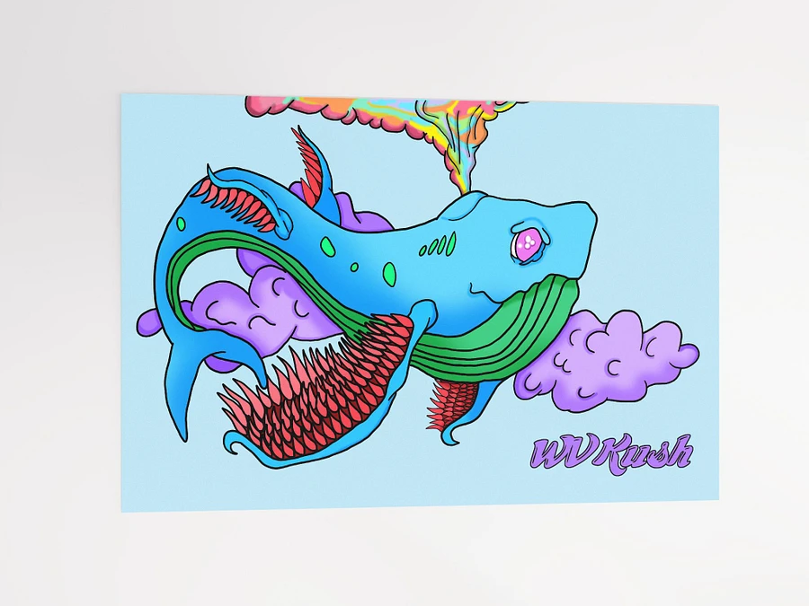 WVKush Flying Whale Matte Poster product image (4)