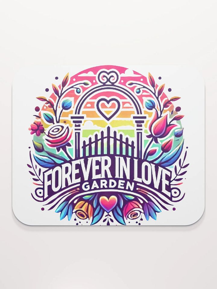 Forever in Love Garden Mouse Pad product image (2)