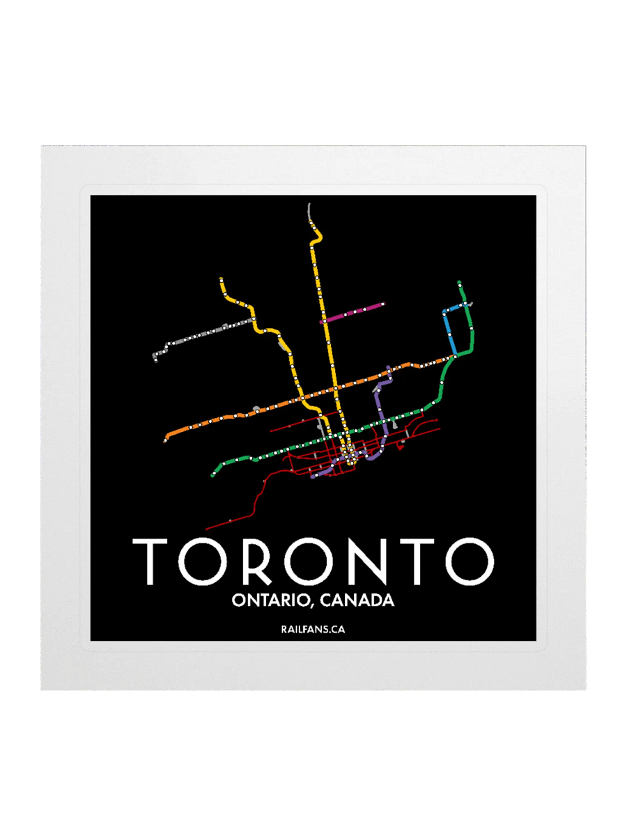 The Rail Fans Canada Transit Sticker - Toronto product image (1)