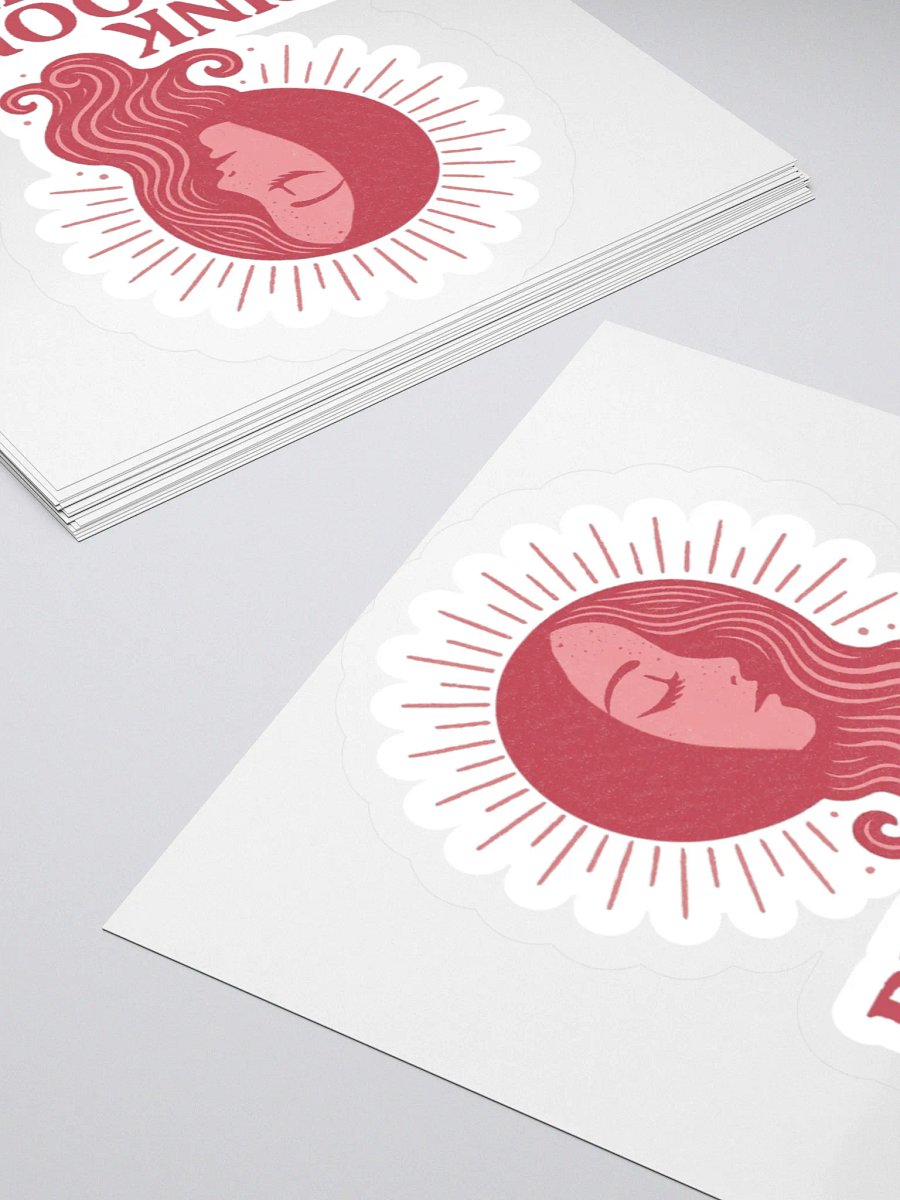 Pink Moon Rising Sticker product image (10)
