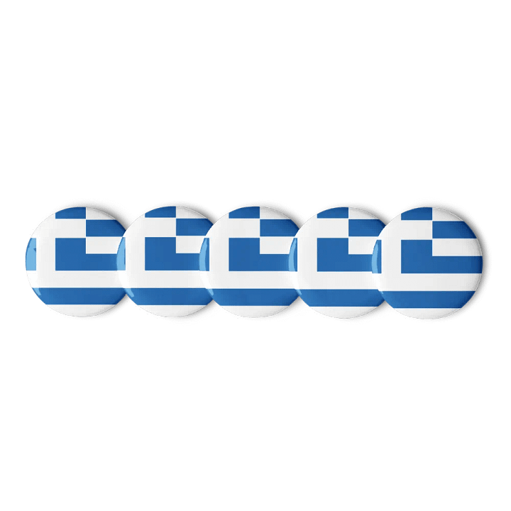 Greek Flag Circle Pins product image (2)