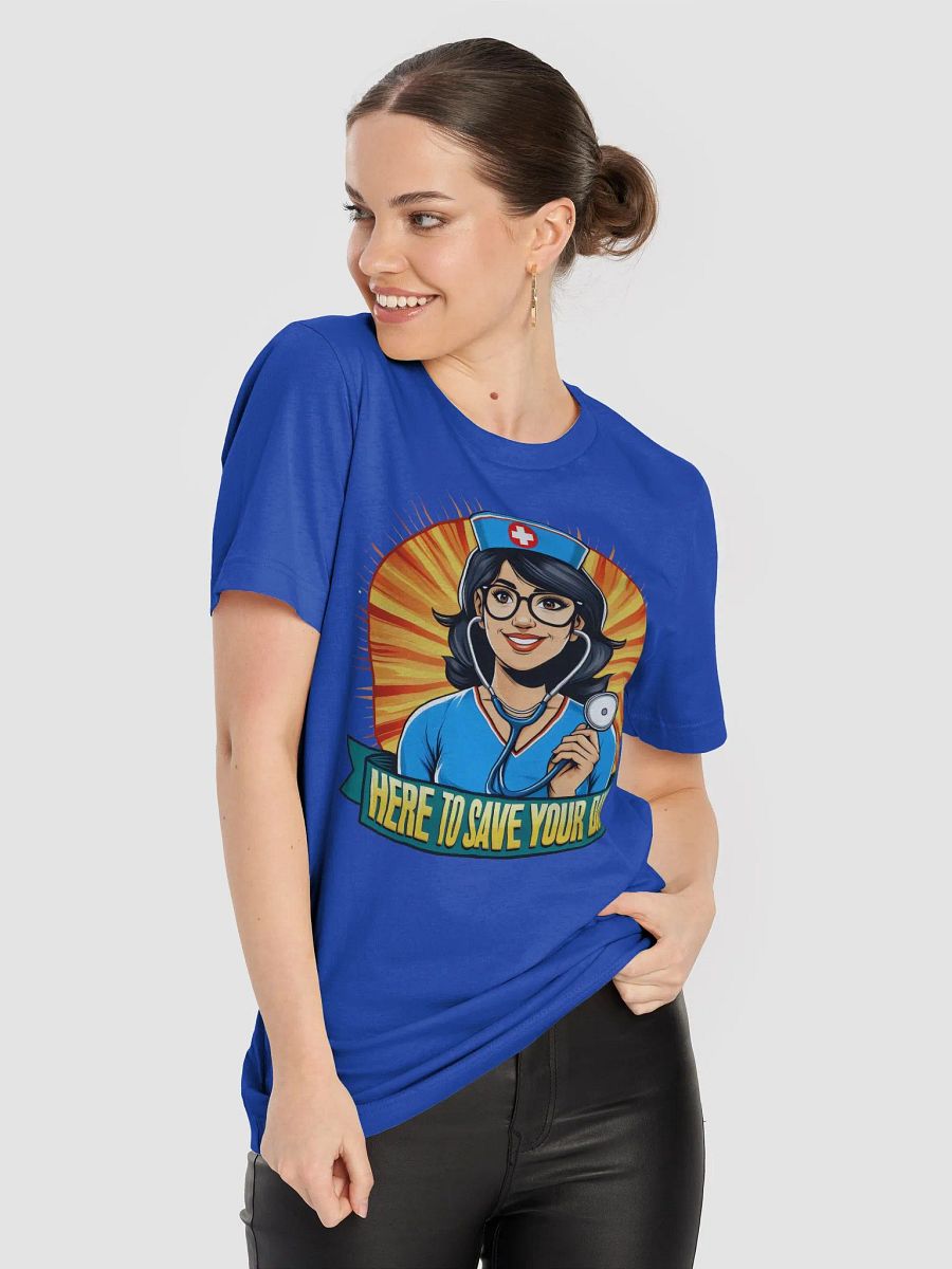 Smiling Nurse Here to Save Your Day T-Shirt product image (88)