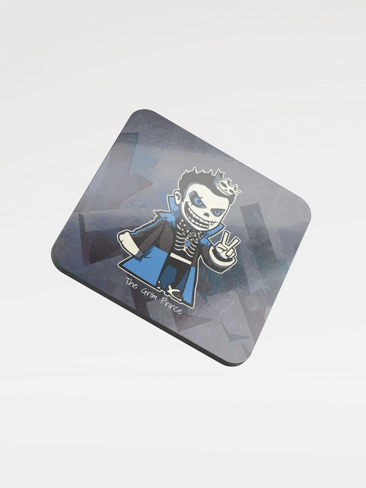 Grimmy the Grim Prince - Glossed Cork Coaster product image (2)