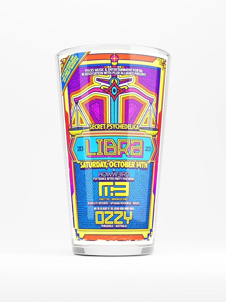 Libra 2023 Shaker Pint Glass product image (1)