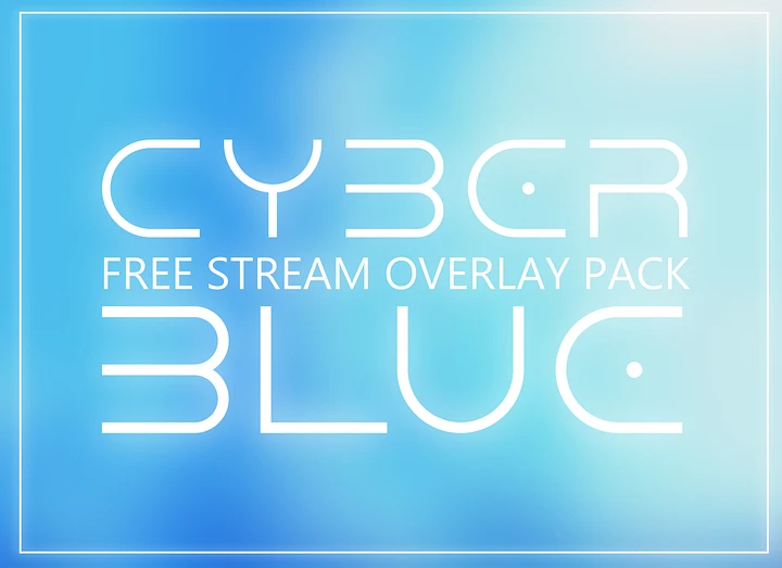 FREE Cyber Stream Overlay Animated, Blue Overlay Animated, Stream Overlay Animated product image (1)