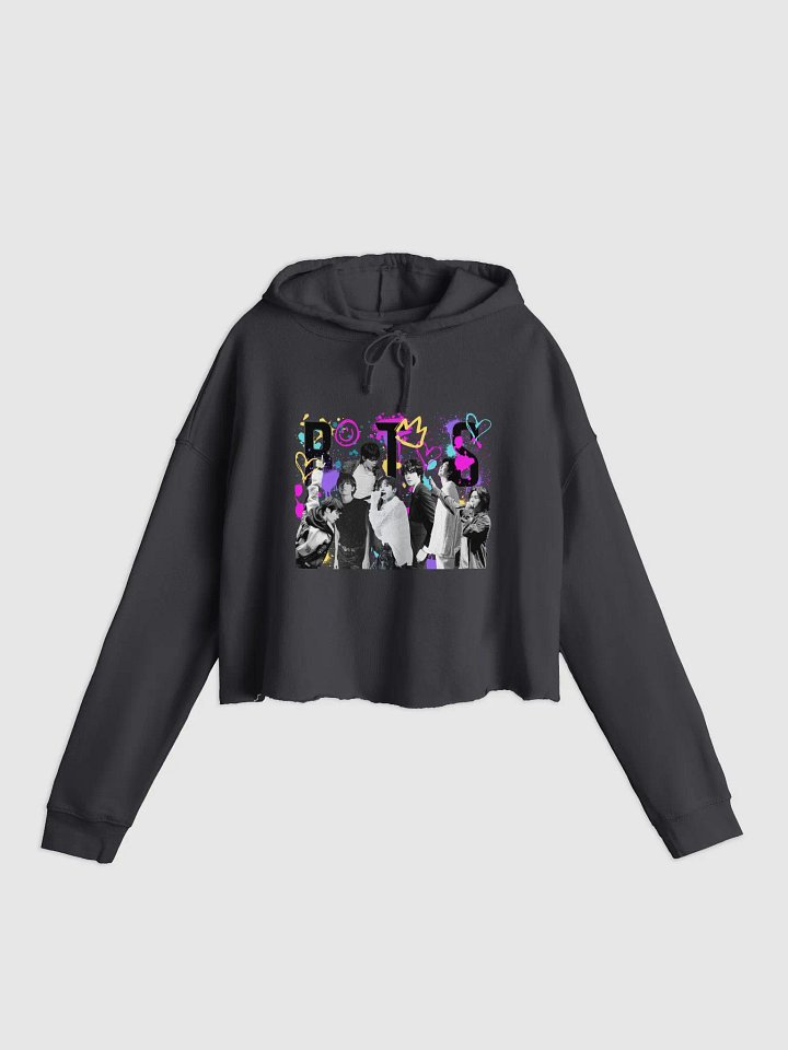 BTS Graffitti Crop Hoodie product image (4)
