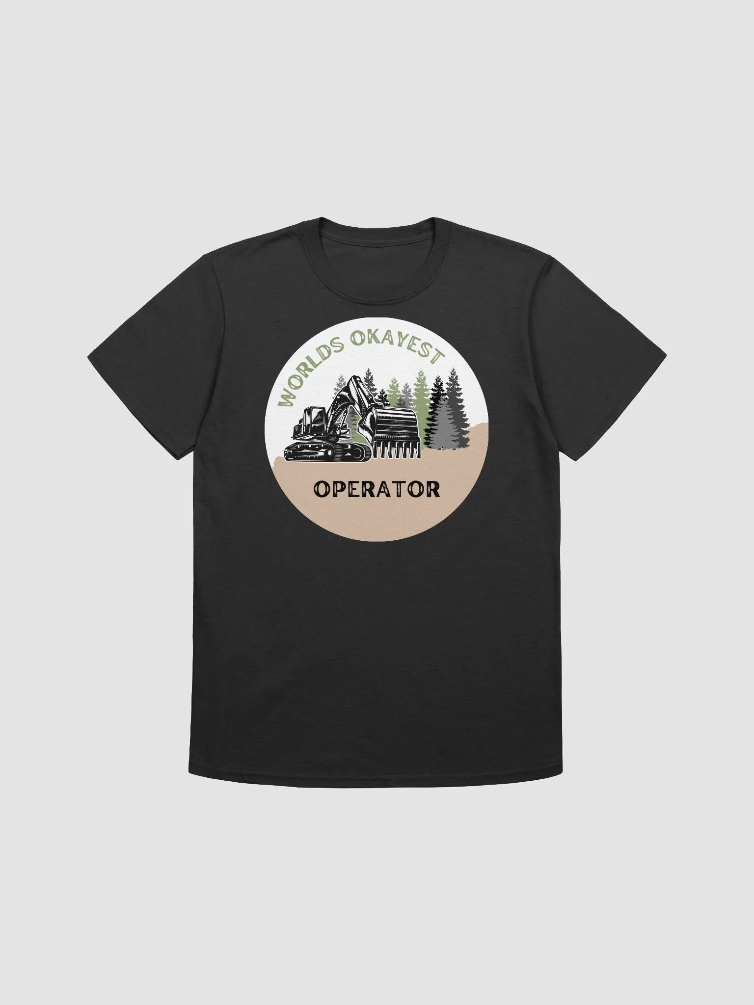 World's Okayest Operator Excavator T-Shirt product image (3)