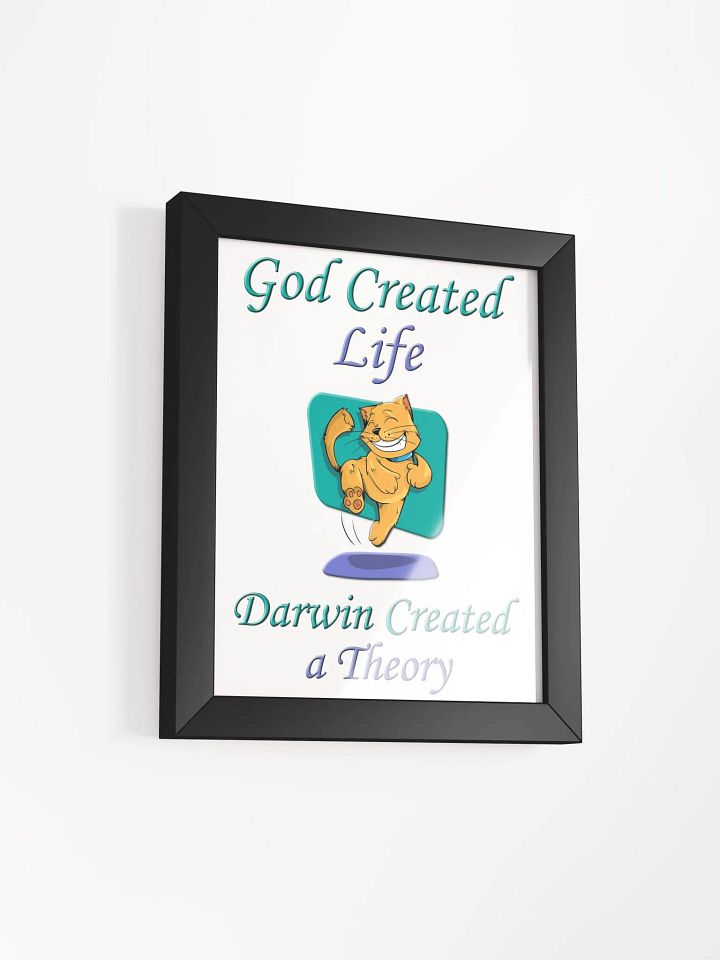 God and Darwin Cat Dance Print product image (2)