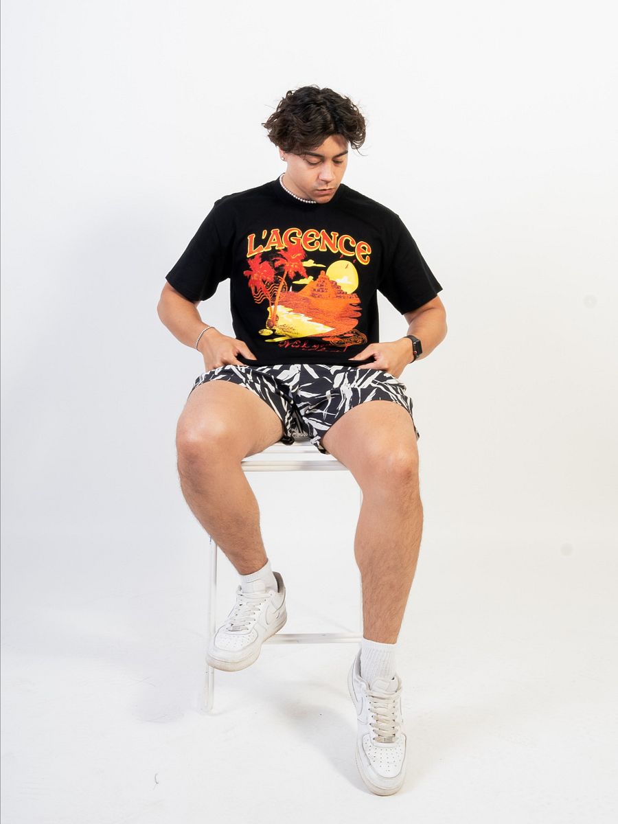 Wish You Were Here! Heavy Oversized T-Shirt - Black product image (2)