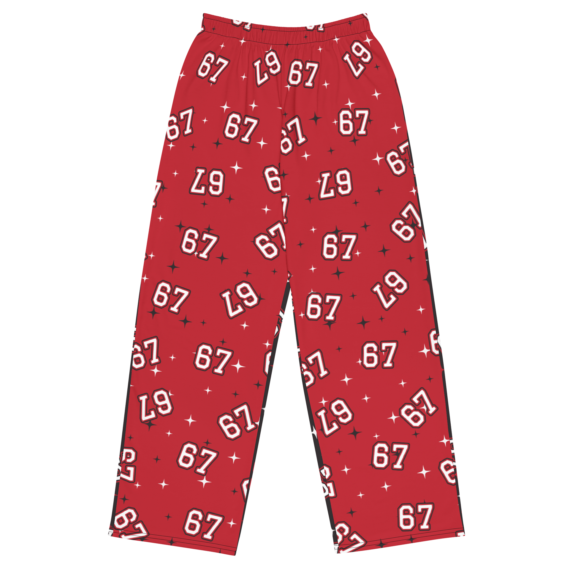 Funny Christmas Six Seven Matching Unisex Wide-Leg Pants product image (1)