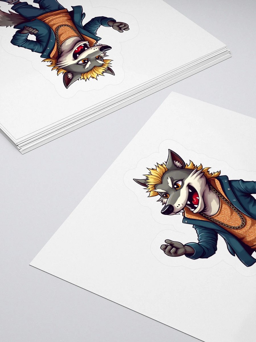 Big Bad Wolf Wolf Kiss Cut Stickers product image (10)