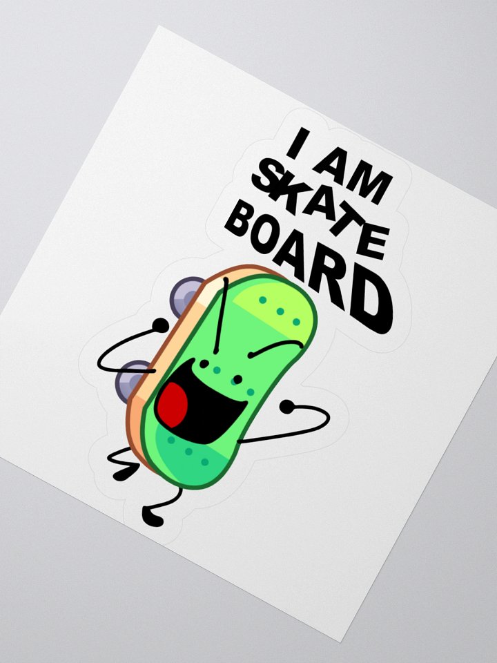 TIBS I AM SKATEBOARD STICKER product image (3)