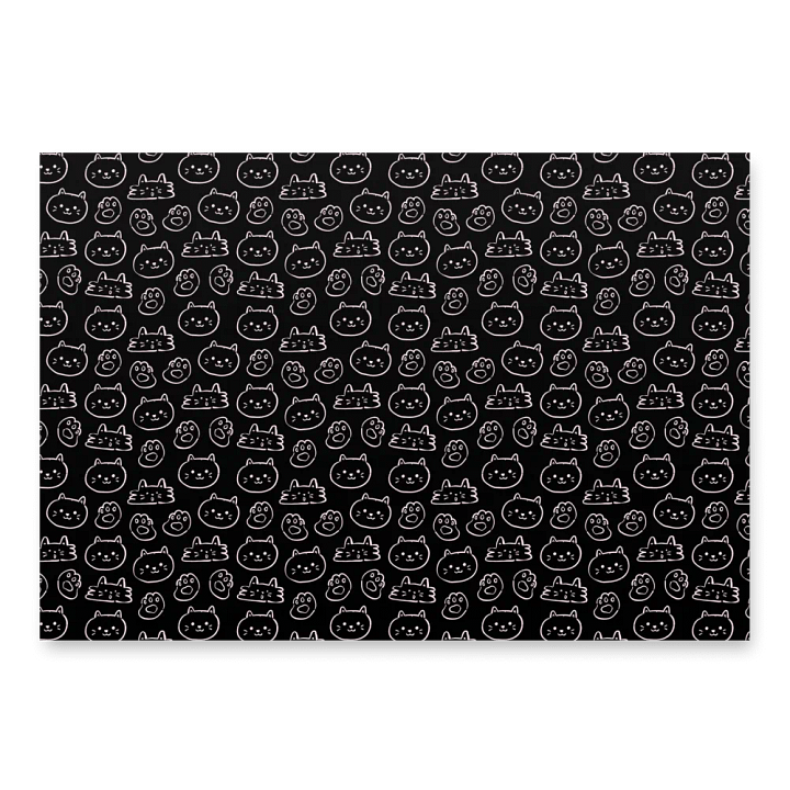 Midnight Kitty Wrap Paper (Set of 3) product image (2)
