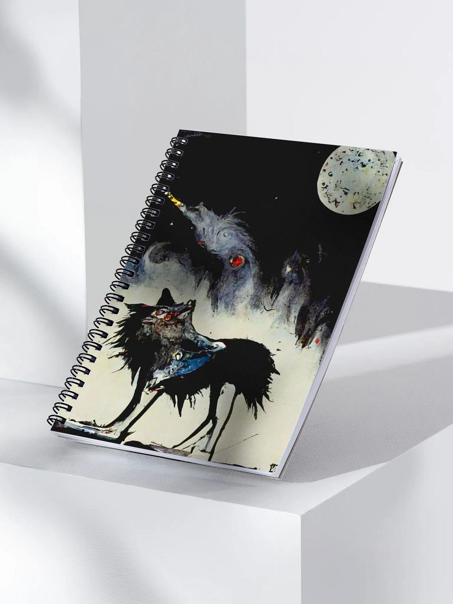 Moonlit Howl Spiral Notebook product image (3)
