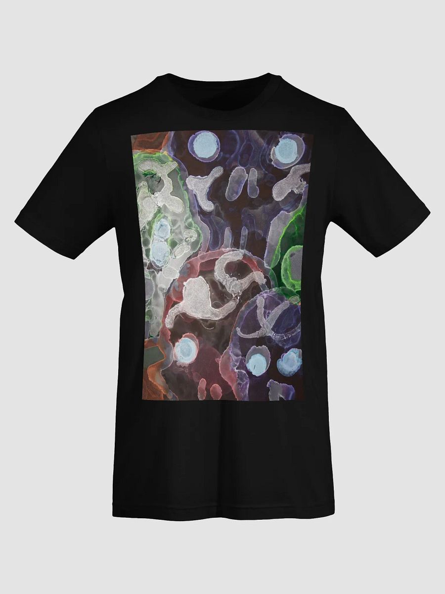 Sugar Skulls Dia de Lost Muertos Ink ARt Fluid Organic Abstract T-Shirt product image (5)