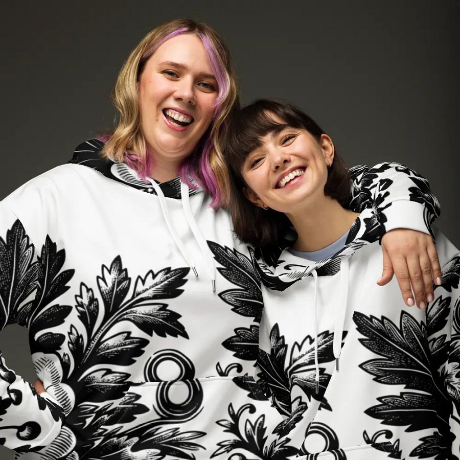 Botanical Engraving Unisex Hoodie product image (3)