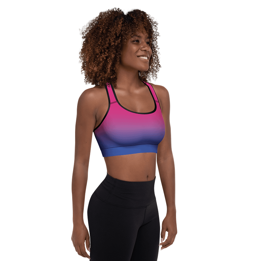 Bisexual Pride Gradient Padded Sports Bra product image (6)