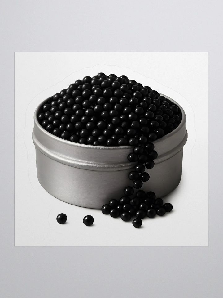Caviar Black Matte Sticker product image (1)